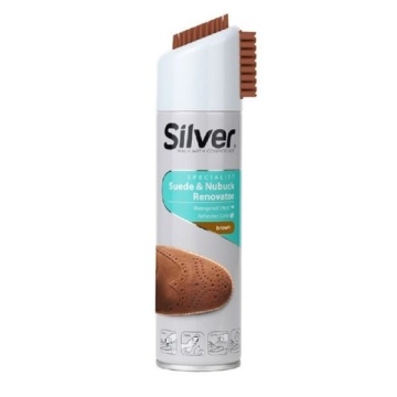 Spray reconditionare piele intoarsa, maro Silver Suede & Nubuck Renovator 250 ml