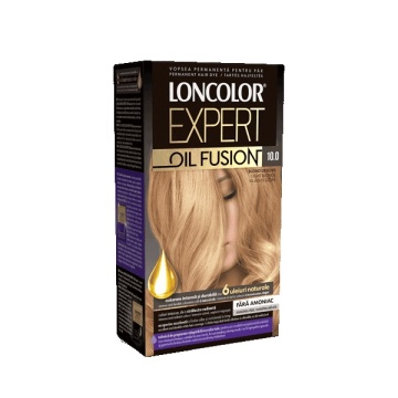 Vopsea de par permanenta fara amoniac 10.0 Blond Deschis Loncolor Expert Oil Fusion