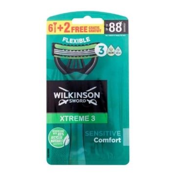 Aparat de ras cu 3 lame flexibile, aloe Wilkinson Sword Xtreme 8 buc/set