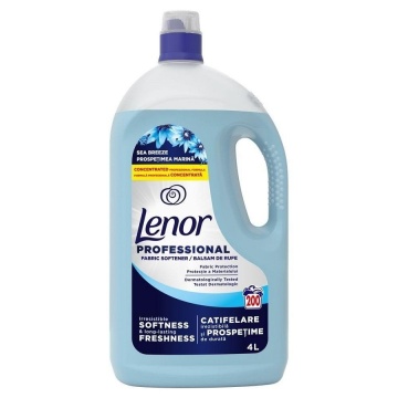 Balsam de rufe concentrat Lenor Professional Sea Breeze (Prospețimea Marină), 4 l, 200 de spălări