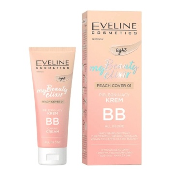 BB Cream My Beauty Elixir Peach Cover 01 Light Eveline Cosmetics 30 ml