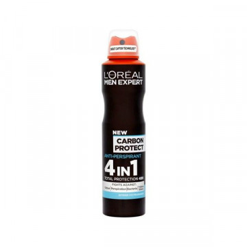 Deodorant antiperspirant spray, L'Oreal Men Expert Carbon Protect 4in1, 250 ml