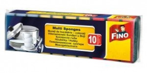 Fino Multi Sponges bureti de bucatarie colorati 10 buc - Img 1