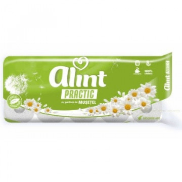 Hartie igienica Alint Practic Musetel 3 strat 10 role