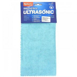 Laveta microfibra Ultrasonic 30 x 30 cm, albastru, Brio Clean