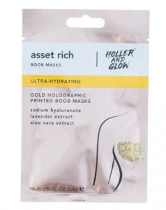 Masca ultra-hidratanta pentru sani Holler and Glow Asset Rich Boob Masks 15 ml