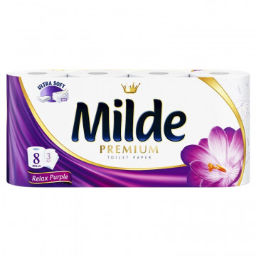 Milde Relax Purple hartie igienica 8 role 3 straturi