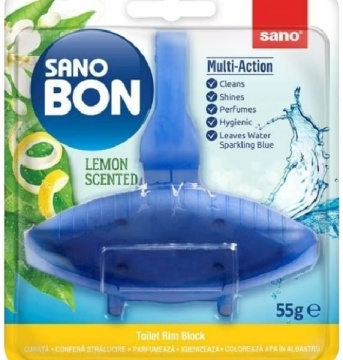 Odorizant vas toaleta SanoBon Lemon Scented 55 g