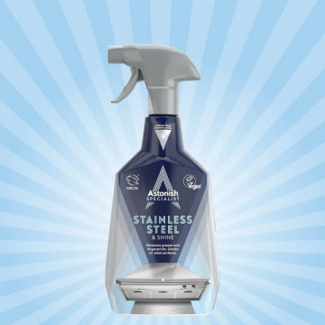 Solutie curatare inox spray Astonish Specialist Clear Waters Stainless Steel & Shine 750 ml