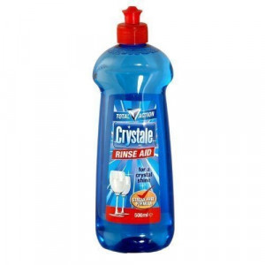 Solutie de clatire pentru masina de spalat vase, Crystale Total Action Washing Machine Cleaner, 500 ml