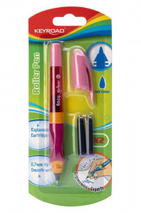 Stilou Keyroad Roller Pen 0.7mm + 2rezerve 1 BLISTER