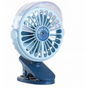 Ventilator mini cu clips 2in1 Cool + Humidifier incarcare USB
