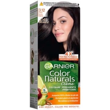 Vopsea de par permanenta 3.12 Saten Inchis Glacial Garnier Color Naturals