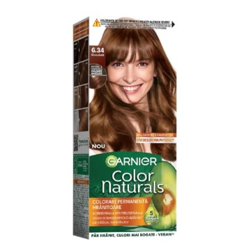 Vopsea de par permanenta 6.34 Ciocolata Garnier Color Naturals