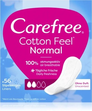 Absorbante zilnice Cotton Fresh Scent Carefree 56 buc