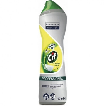 Crema de curatat universala Cif Cream Lemon Professional 750 ml