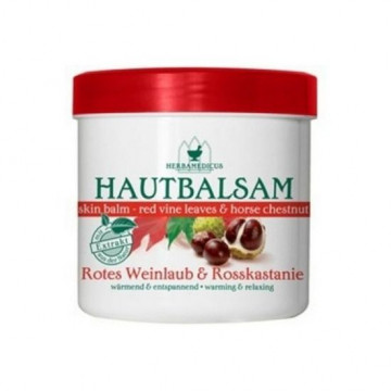 Herbamedicus Hautbalsam balsam cu extract de fruze rosii de vita de vie si castane salbatice 250 ml