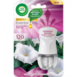 Odorizant electric de camera aparat+rezerva Air Wick Smooth Satin & Moon Lily 19 ml