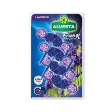 Odorizant vas toaleta Alvesta Fresh & Hygiene Lavender Blue Water set 4 x 55 g