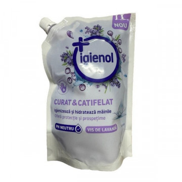 Rezerva sapun lichid Igienol Curat & Catifelat Vis de Lavanda 500 ml