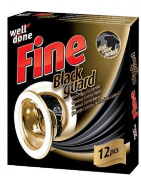 Servetele pentru reinnoirea culorii Well Done Fine Black Guard 12 buc