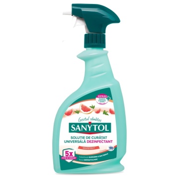 Soluție de curățat universală dezinfectant Sanytol Grapefruit 750 ml spray, fără clor