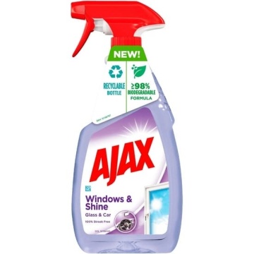 Solutie geamuri spray Ajax Windows & Shiny Surfaces Glass & Car 500 ml