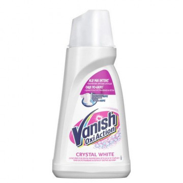 Solutie pentru indepartarea petelor, Vanish Oxi Action Crystal White lichid, 1l - Img 2