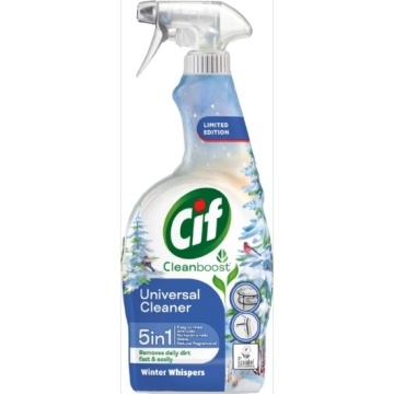 Solutie spray curatare universal multisuprafete 5in1 Cif Universal Cleaner Winter Whisper 750 ml