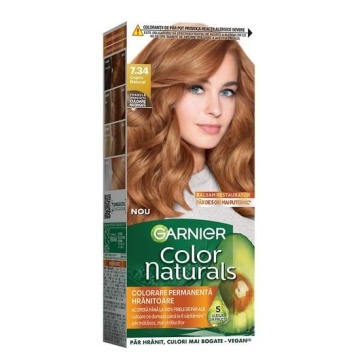 Vopsea de par permanenta 7.34 Cupru Natural Garnier Color Naturals