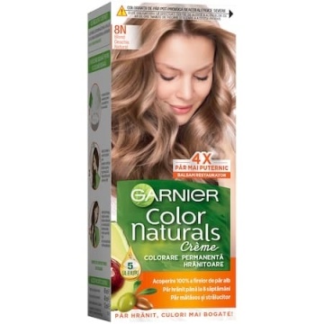 Vopsea de par permanenta 8N Blond Deschis Natural Garnier Color Naturals