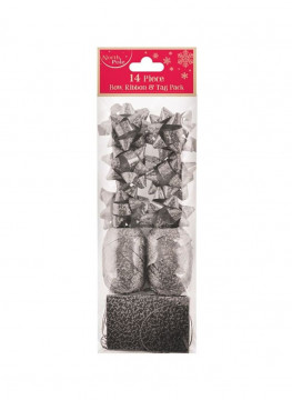 XMAS Set accesorii cadou argintiu- silver - Img 3