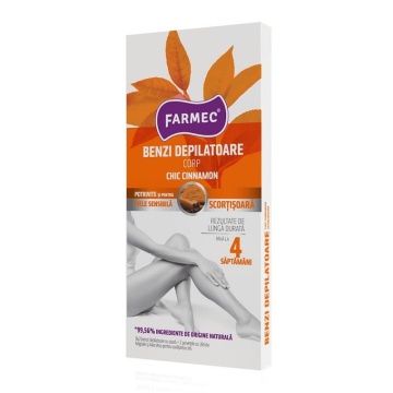Benzi Depilatoare pentru fata chic cinnamon Farmec