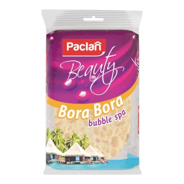 Burete de baie pentru corp Paclan Beauty Bora Bora, Bubble Spa, cu pori mari