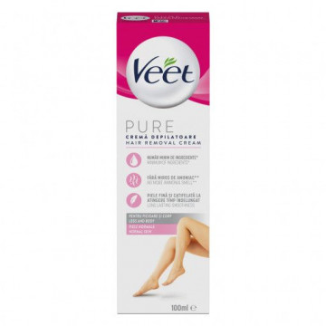 Crema depilatoare pentru piele normala Veet Pure 100 ml