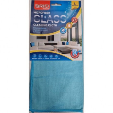 Laveta microfibra geam Vertex 30x30 cm, Brio Clean