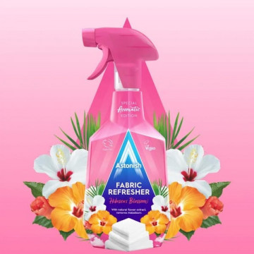 Odorizant spray pentru textile Astonish Fabric Refresher Hibiscus Blossom 750 ml