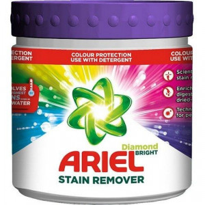 Pudra pentru indepartarea petelor rufe colorate Ariel Diamond Bright 500 g