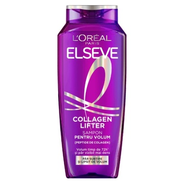 Șampon pentru volum L'Oréal Elseve Collagen Lifter 250 ml, cu peptide de colagen, pentru părul subțire