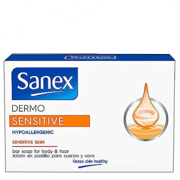 Sapun solid hypoallergenic fata si corp Sanex Dermo Sensitive 90 g - Img 2