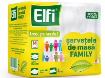 Servetele de masa Elfi Family 100 buc 24x24cm