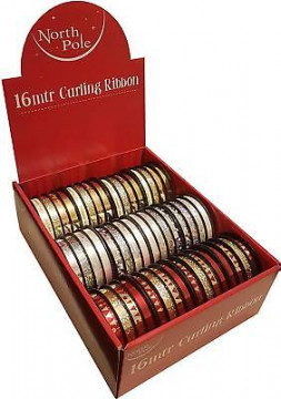 XMAS Curling Ribbon accessory ribon pachete cadou asortat 4 culori 4m - Img 2
