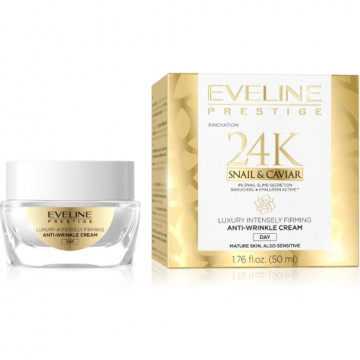 Crema 24K Snail & Caviar anti-rid de zi Eveline Cosmetics 50 ml - Img 2