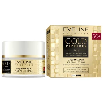 Crema de fata antirid Gold Peptides 3 in1 50+ Firming Eveline Cosmetics 50 ml