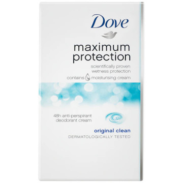 Deodorant Antiperspirant cream Dove Maximum Protection Original Clean 45 ml