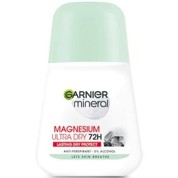 Deodorant antiperspirant roll-on Garnier Magnesium Ultra Dry 72h 50 ml