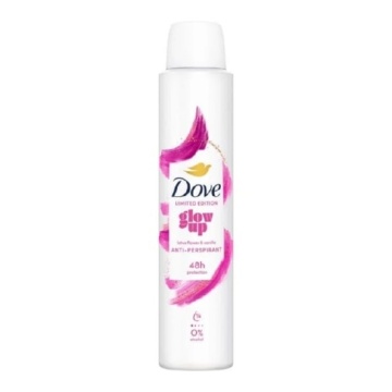 Deodorant antiperspirant spray Dove Glow Up 0% alcool, 300ml