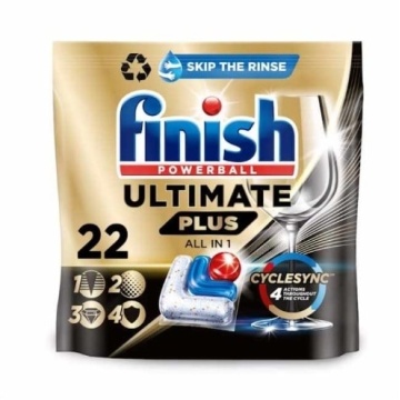 Detergent capsule pentru masina de spalat vase Finish Powerball Ultimate Plus 22 buc, 268.4g