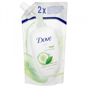 Dove Fresh Touch castraveti & ceai verde rezerva sapun crema lichid 500ml - Img 1