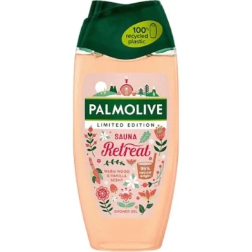 Gel de dus vegan Palmolive Sauna Retreat Warm Wood & Vanilla 250 ml